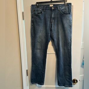 Weatherproof Men's Straight Fit Blue Jeans